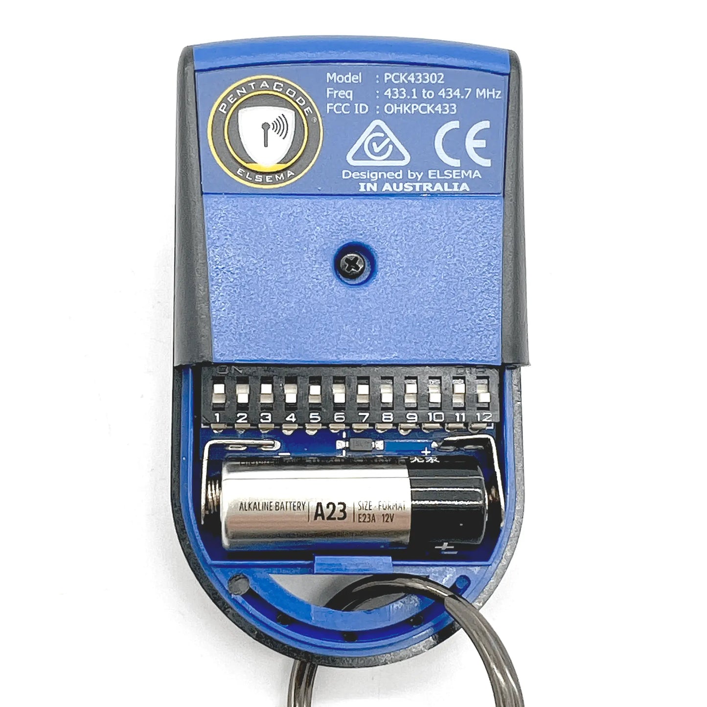 Elsema PCK43302 remote with 12-way DIP switches