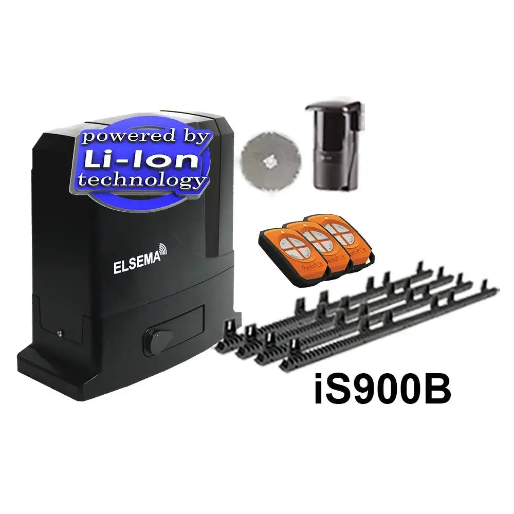Elsema iS900B Sliding Gate Kit with Lithium Ion Battery Backup Elsema