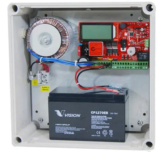 Elsema Eclipse Single MC Board, Transformer and 7AH Battery 24V (MCS24E7) Elsema