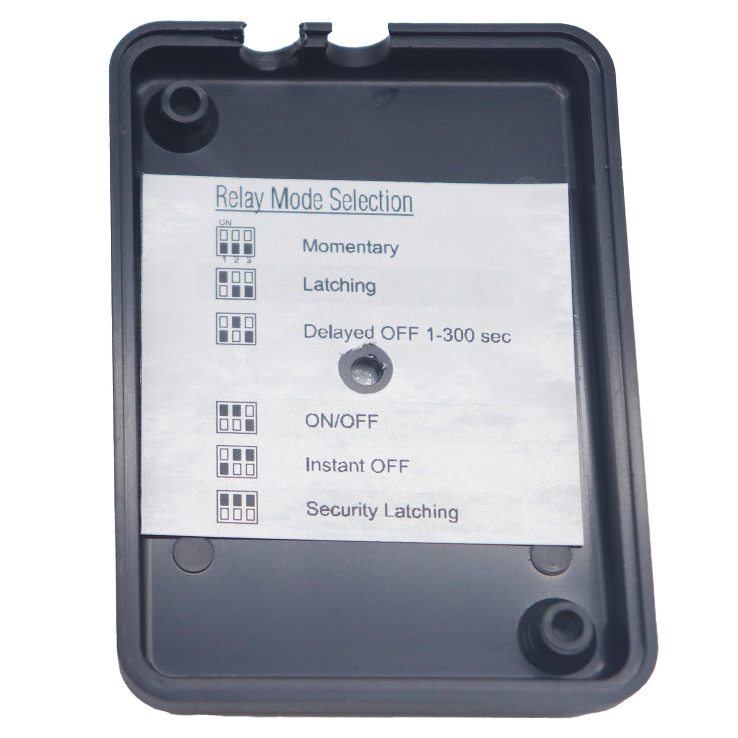 Elsema PCR43301RE internal cover with Relay Mode Selection Options