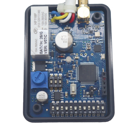 Internal Circuit Board for the Elsema PCR43301RE including the 12 Dipswitch Coding. 