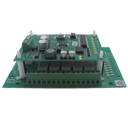 Elsema FMR15108R 151MHz 8-channel long range receiver with relay outputs Side View