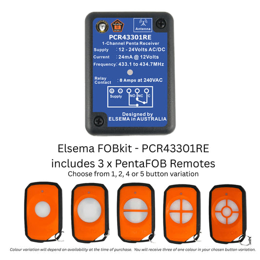 Elsema FOBkit with receiver and remote controls 