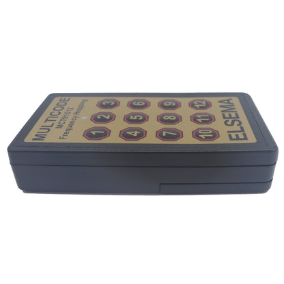 Elsema MCT91512 12 button Multicode remote side view
