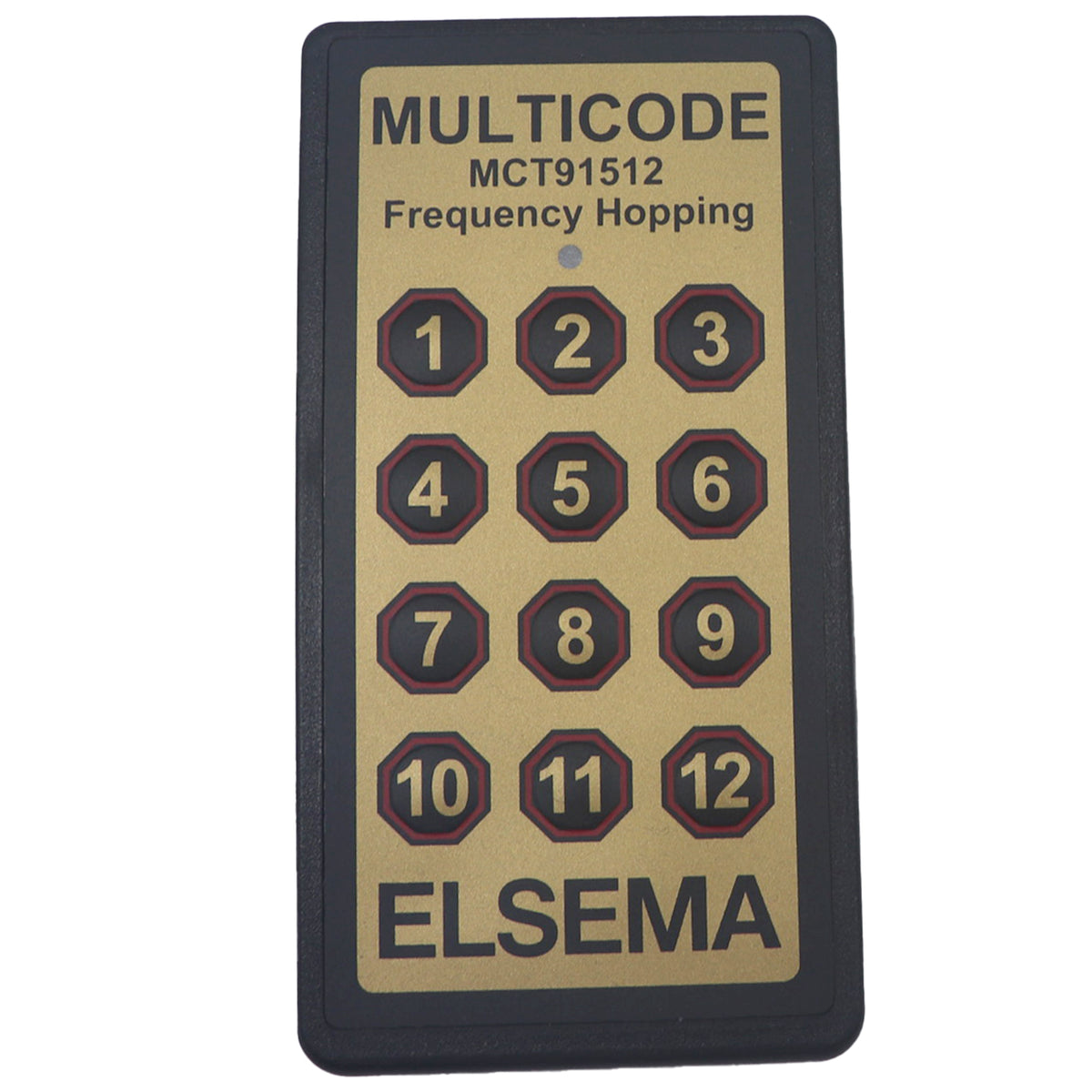 Elsema MCT91512 12 button Multicode remote front view