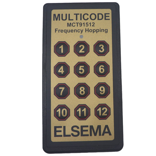Elsema MCT91512 12 button Multicode remote front view