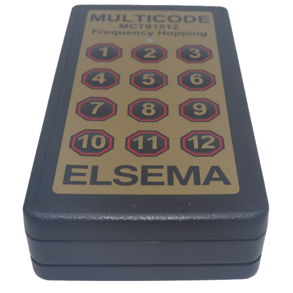 Elsema MCT91512 12 button Multicode remote frontal view 