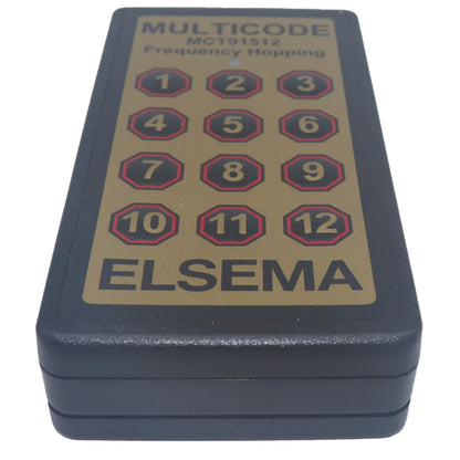 Elsema MCT91512 12 button Multicode remote frontal view 