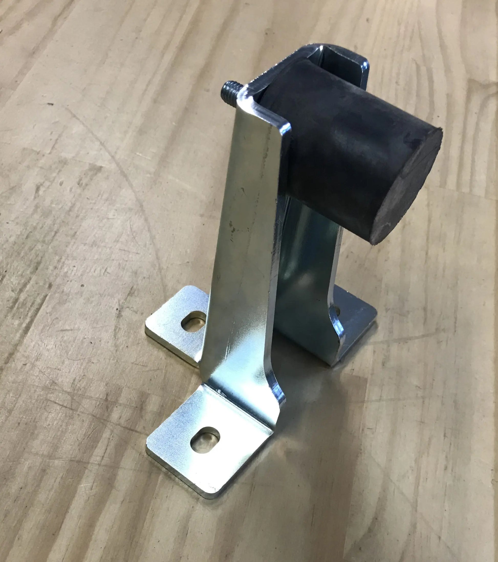 Gate Stop Bolt Down w/ Rubber Stop (Adjustable Height) Lexo Automation