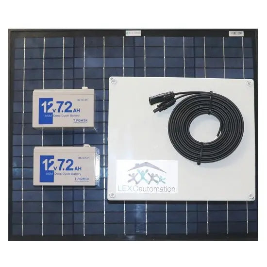 Lexo Automation 24V Solar Kit with 40W Panel and 7Ah Battery Lexo Automation