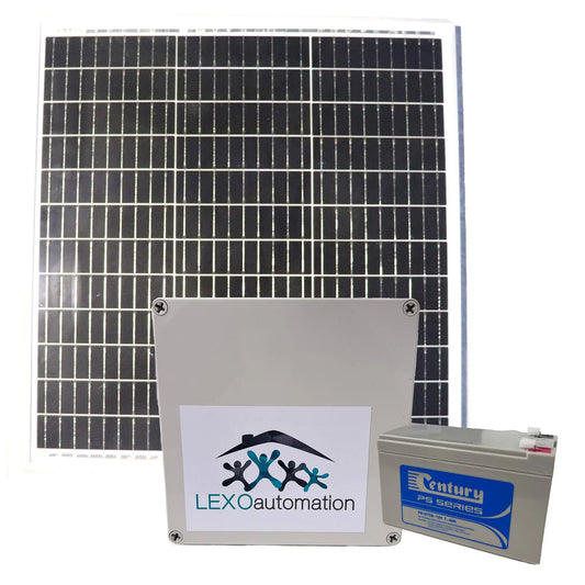 Lexo Automation 12V Solar Kit with 40W Panel and 7Ah Battery Lexo Automation