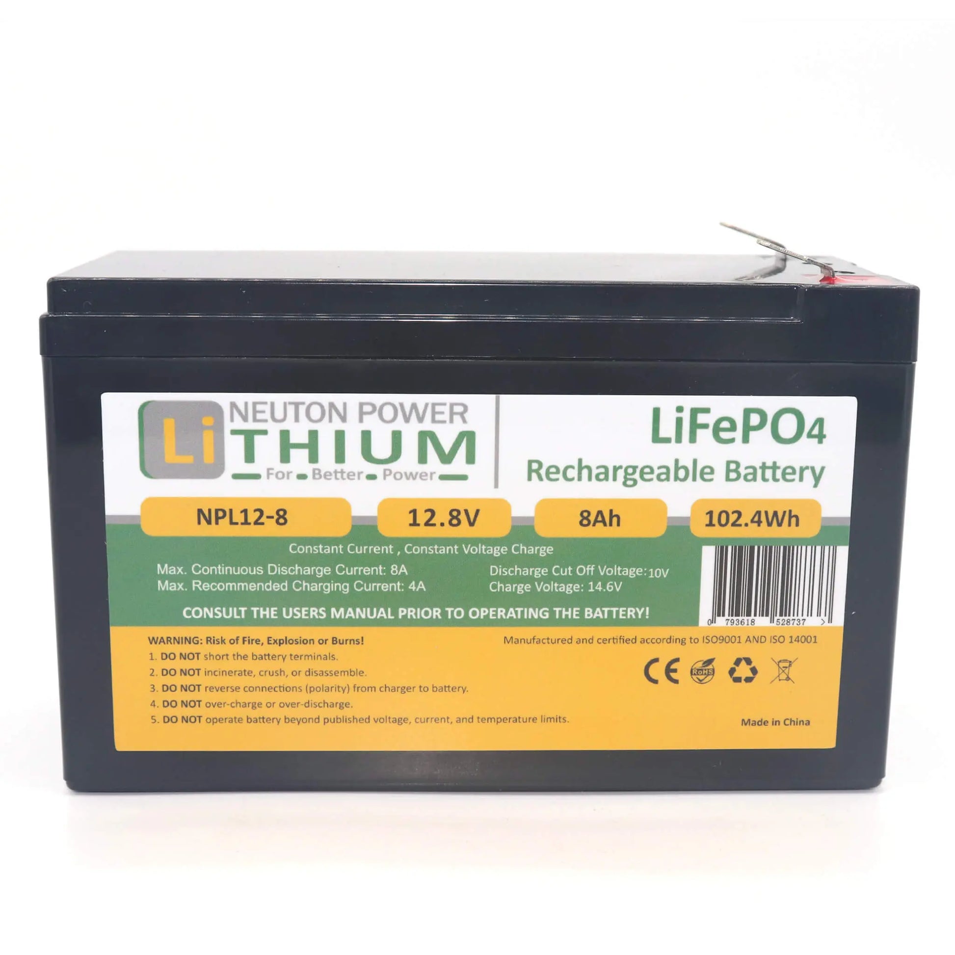 12v 8ah lithium battery