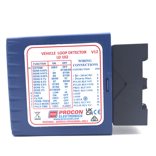 Procon Electronics LD102 single channel vehicle loop detector


