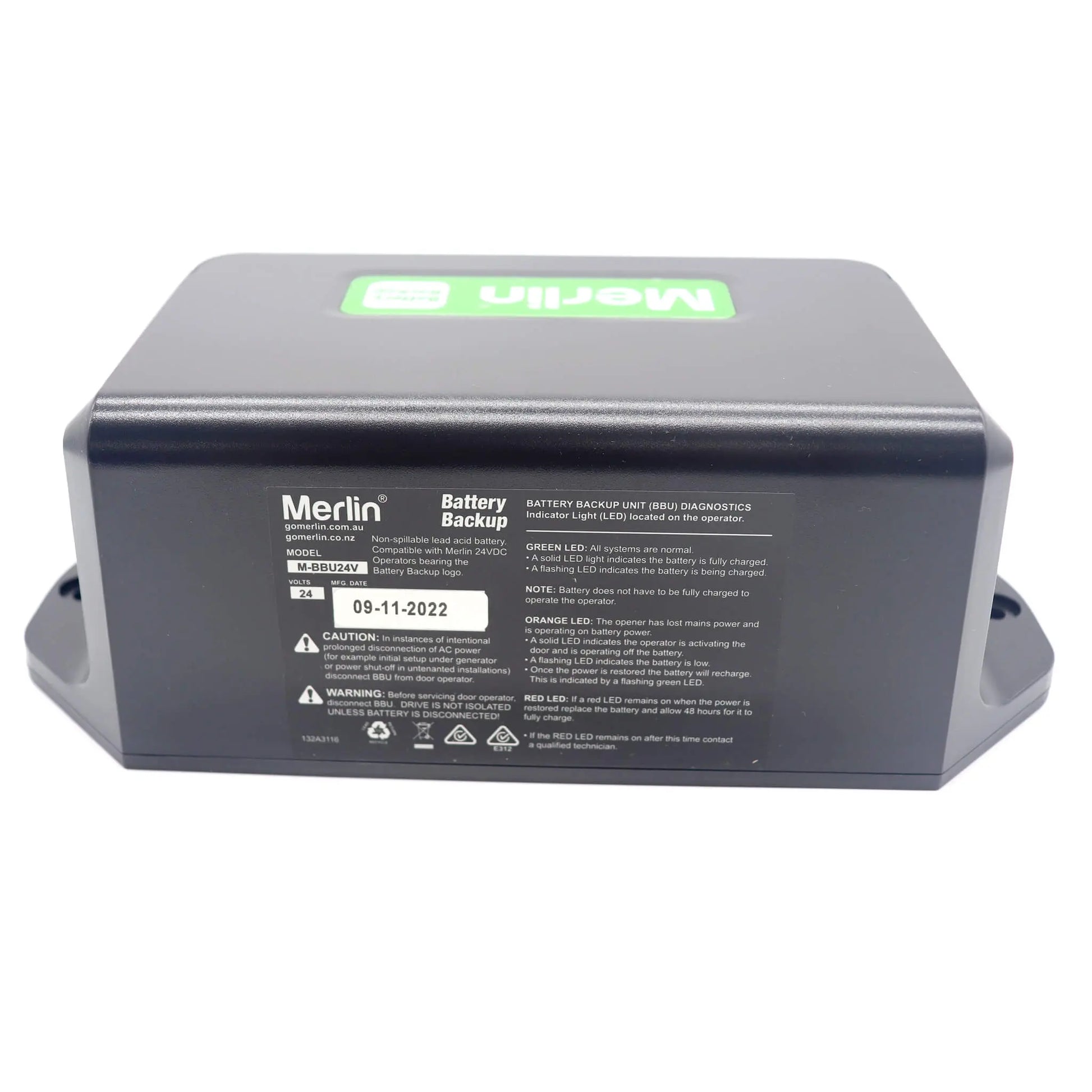 M-BBU24V Merlin 24V Battery Backup Elsema