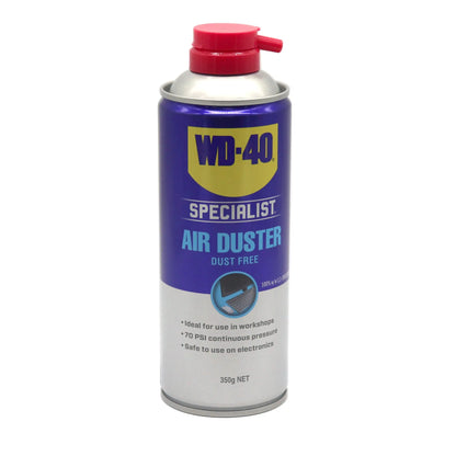 WD-40 Specialist Air Duster can on a white background