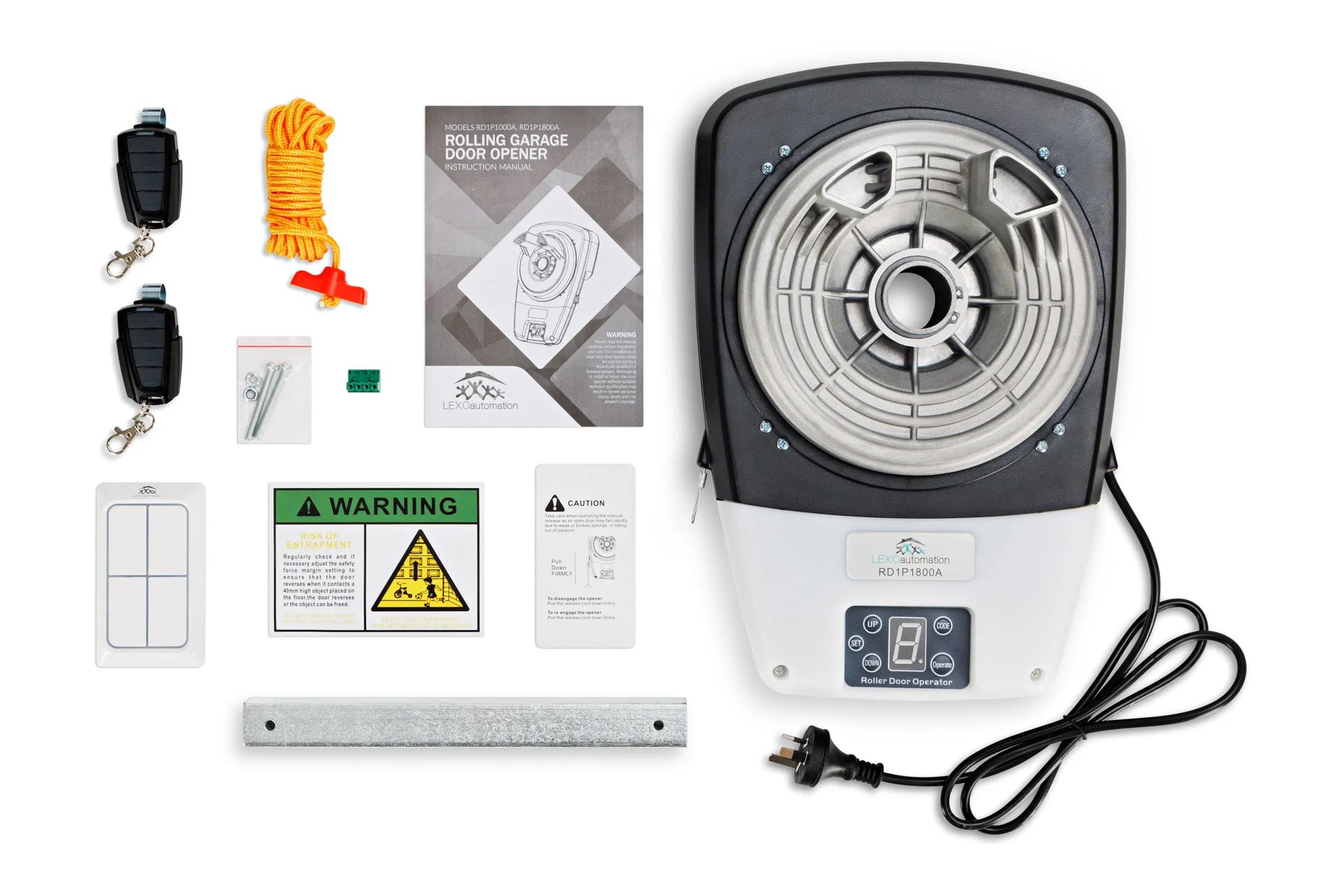LEXO RD1P1800A RollerDoor Opener Lexo Automation