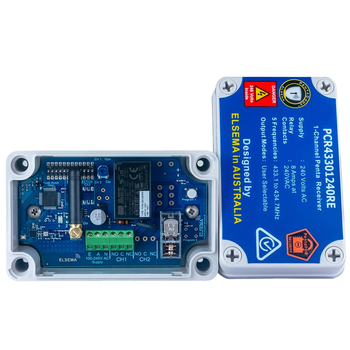 Elsema PCR43301240RE Penta 240V Receiver – 1 Channel Enclosed – Retro ...