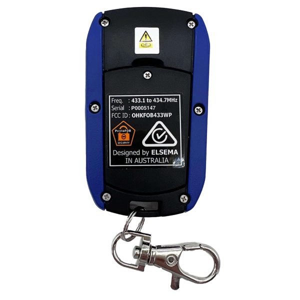 ELSEMA PENTAFOB - 1 Button FOB43301WP Waterproof Remote - Image 6