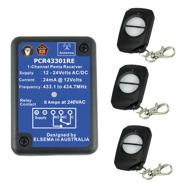 Elsema FOBKIT FOB43302 with 1 Ch Pre Wired Receiver