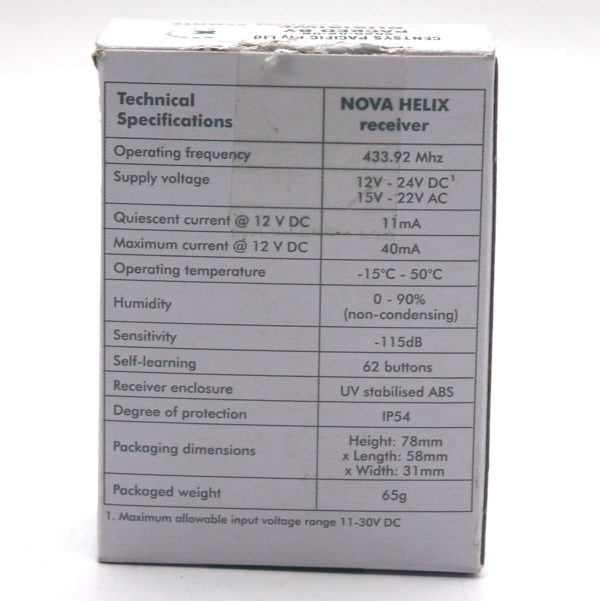 Centsys Nova Helix 1 Ch Receiver - Image 11